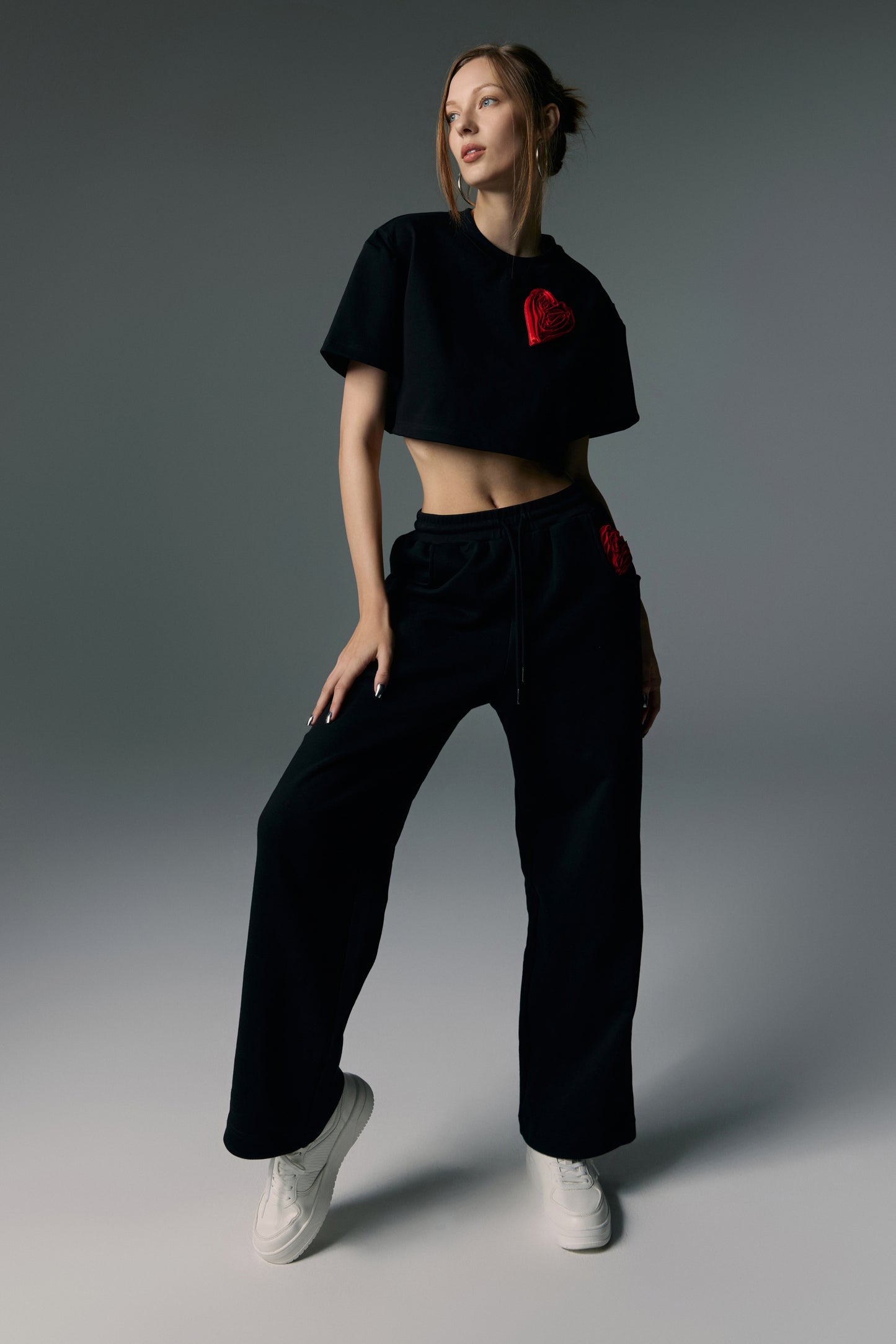 With Love Sweat Pants, Black
