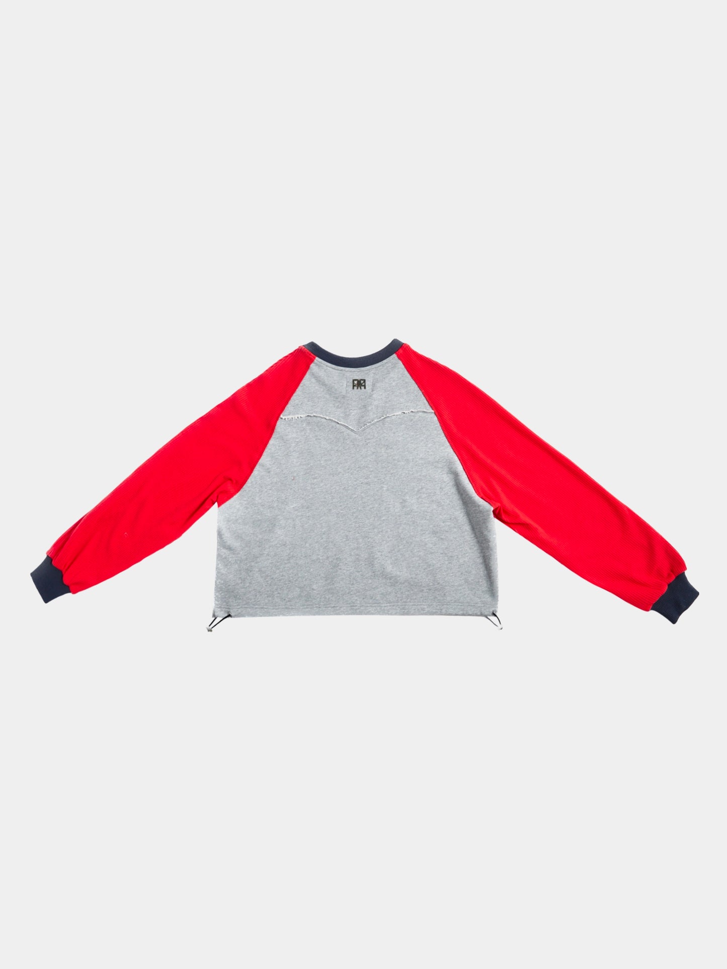Logo Bicolor Tee, Red/Gray