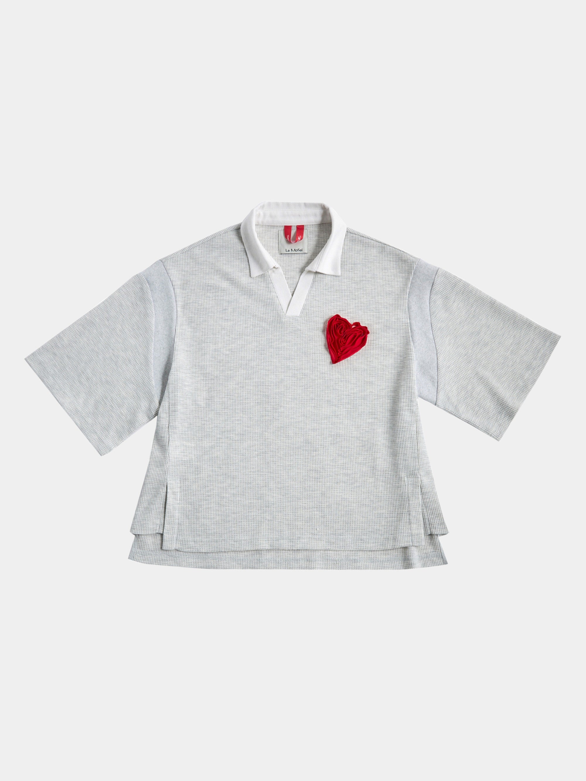 With Love Polo Shirts S/S, Gray