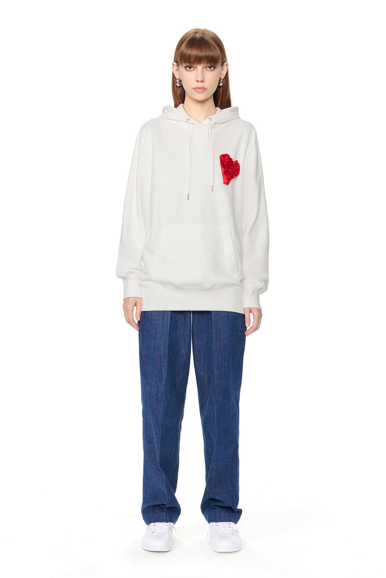 With Love Hoodie, White