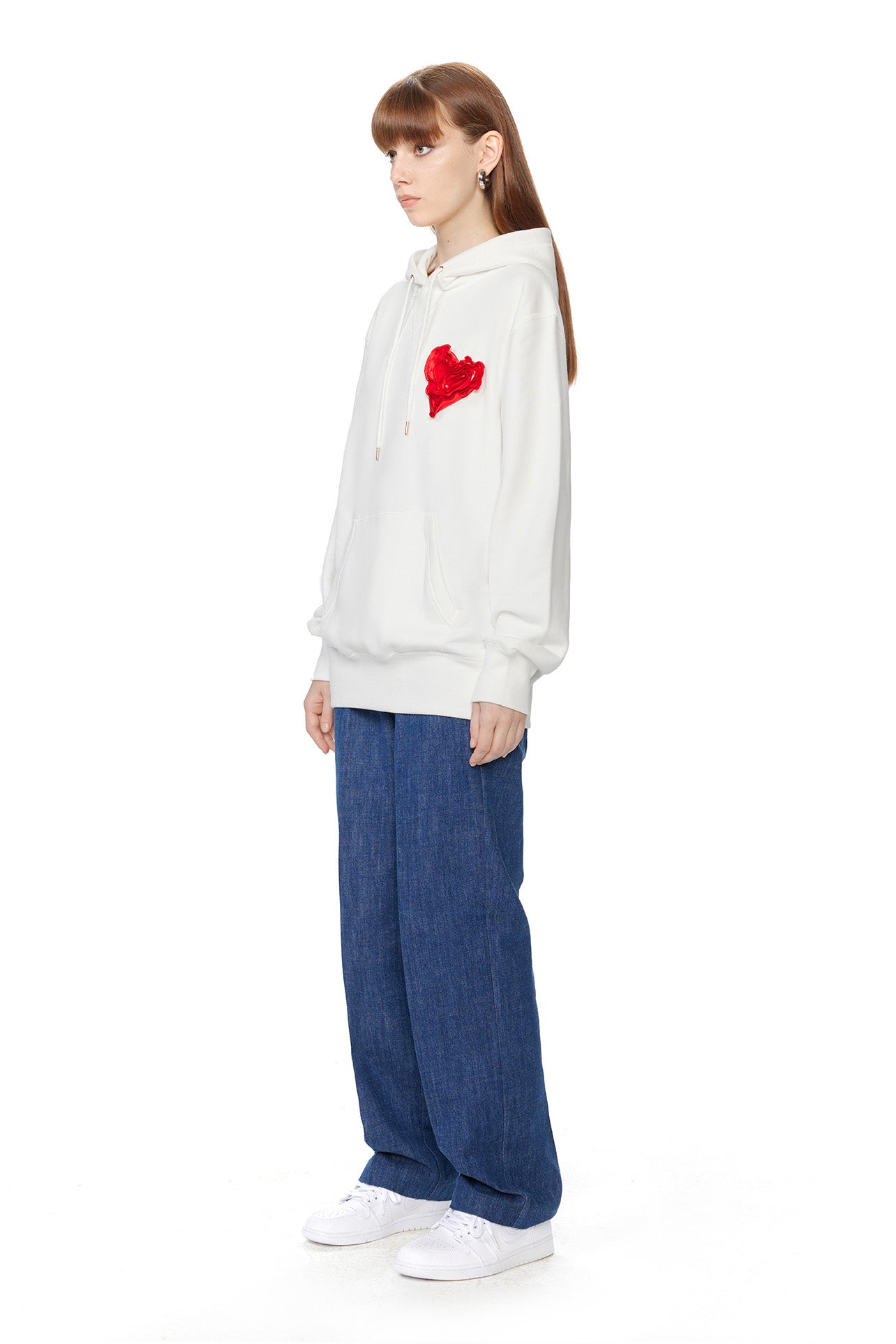 With Love Hoodie, White