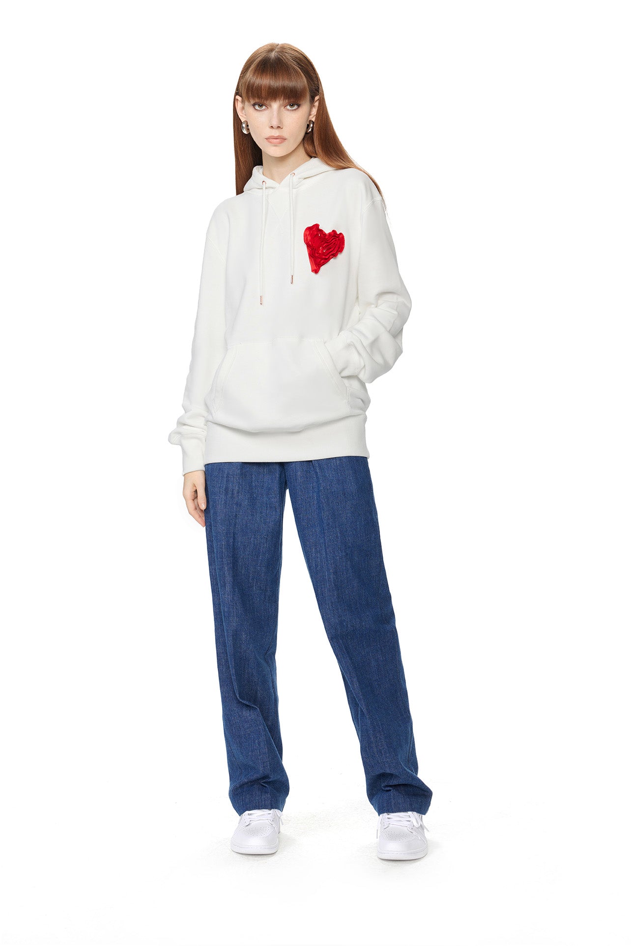 With Love Hoodie, White