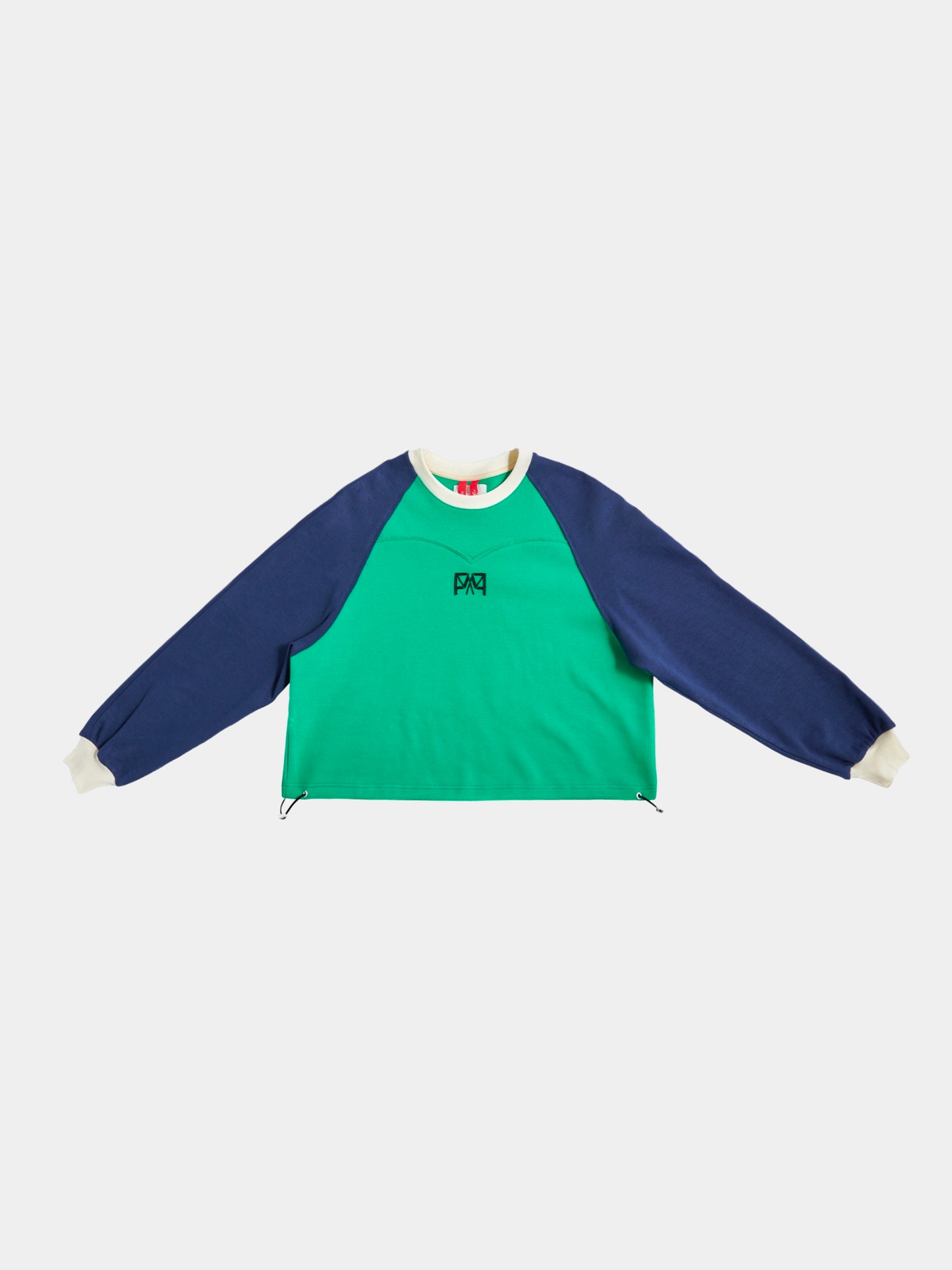 Logo Bicolor Tee, Ppl/Grn