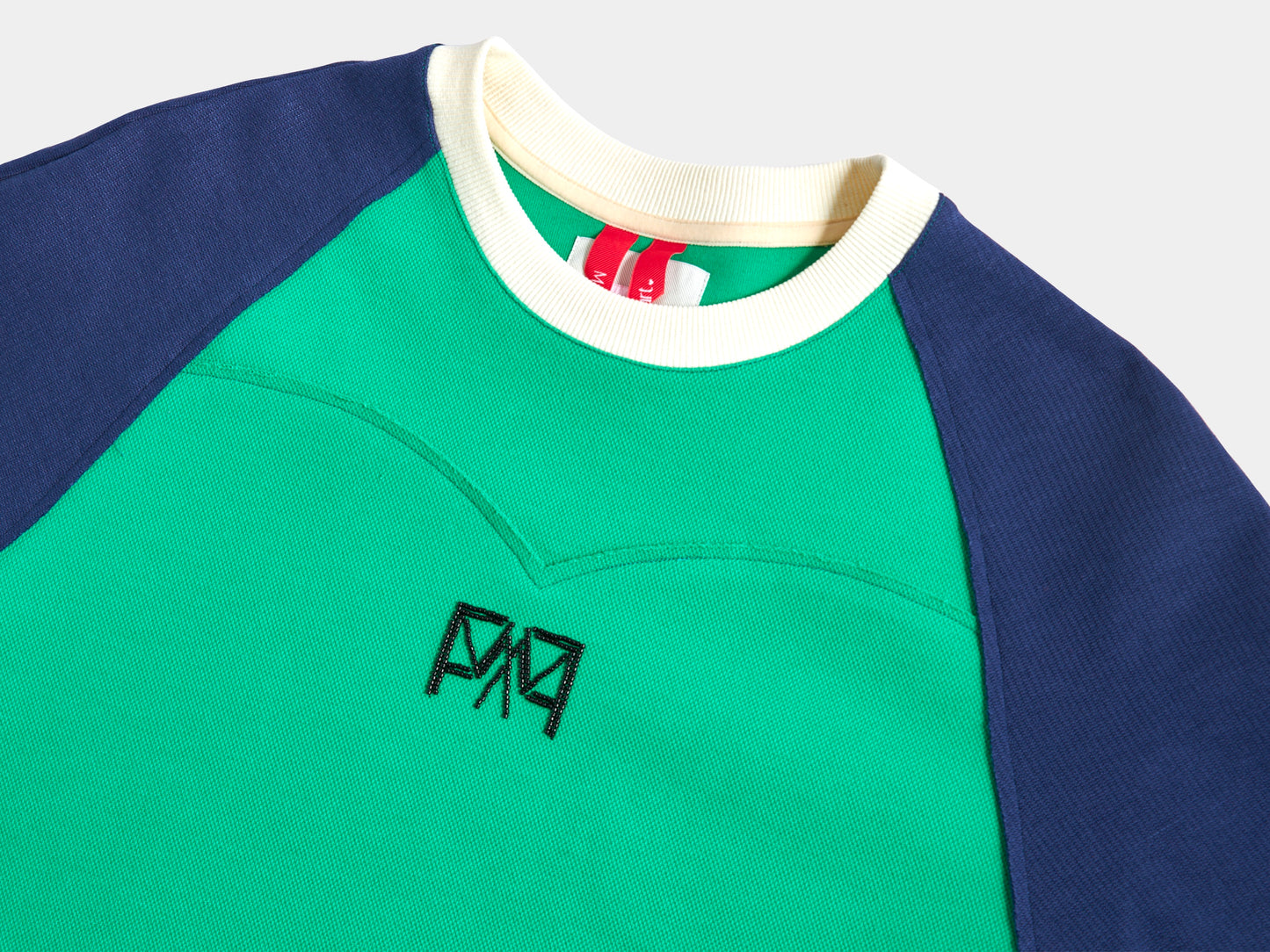 Logo Bicolor Tee, Ppl/Grn